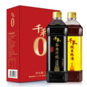 千禾 酱油料酒组合 春曲原酿1L+糯米料酒1L 礼盒装
