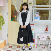 十三余 小豆蔻儿 妙达 汉元素 刺绣连衣裙 SYS141227K 黑白色