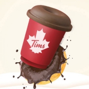 Tim Hortons 小甜圈 即溶冻干咖啡粉 2.8g*12颗