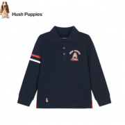 Hush Puppies 暇步士 男童长袖POLO衫