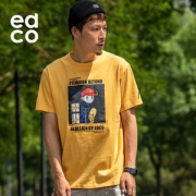 机能户外潮牌 艾德克EDCO 男联名波普图案纯棉T恤