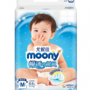 moony 畅透系列 婴儿纸尿裤 L54片