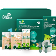 限新用户！Enoulite 英氏 婴幼儿碎碎面礼盒 碎面40g+线面40g+叉勺