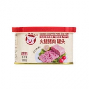 PLUS会员、有券的上：小猪呵呵 火腿猪肉罐头 198g