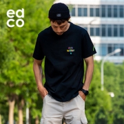 断码清仓 机能户外潮牌 艾德克EDCO 男联名波普图案纯棉T恤
