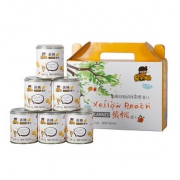 天同果小懒！新鲜黄桃罐头6罐礼盒装