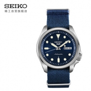 27日0点、PLUS会员：SEIKO 精工 新盾牌5号系列 SRPE63K1 男士自动机械手表    防水帆布