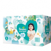 88VIP！Pampers 帮宝适 清新帮 婴儿纸尿裤 L 112片