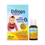 Ddrops 婴儿维生素D3滴剂 400IU 90滴/瓶 美版