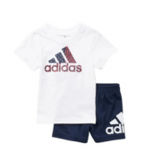adidas 婴童运动短袖套装
