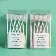 早早/成人软毛牙刷高档竹炭马卡龙牙刷