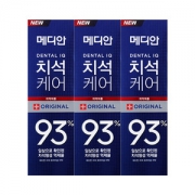 韩国进口 Median 麦迪安 93清爽洁白牙膏组合套装 120g*3支