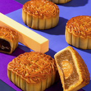 广州酒家 蛋黄纯白莲蓉月饼礼盒 360g