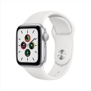 14点：Apple Watch SE 智能手表 贴膜套装 GPS款 40毫米银色