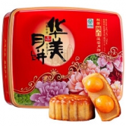PLUS会员：Huamei 华美 双黄纯白莲蓉 月饼礼盒 720g*2件