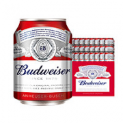 Budweiser 百威 小麦醇正啤酒mini罐装  255ml*24听