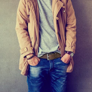 Timberland 男士经典皮革牛仔腰带