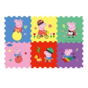 PLUS会员：Peppa Pig 小猪佩奇 玩具拼图泡沫地垫 羊角球6片 XPE58*58*1.5
