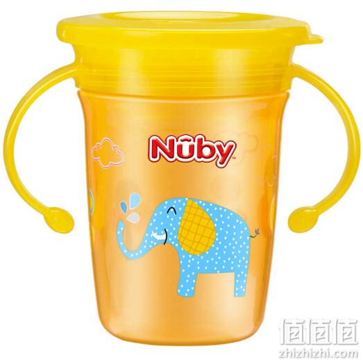 努比（Nuby）婴儿学饮杯吸管杯防呛防漏儿童水杯带手柄