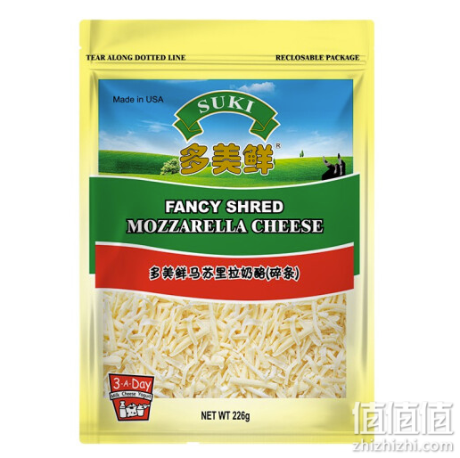 多美鲜（SUKI） 马苏里拉奶酪碎 226g 美国进口 天然奶酪