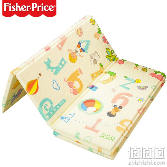 费雪fisher-price 爬行垫XPE双面机械折叠垫 英文字母178*198*1.5cm