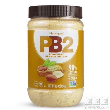 美国进口PB2皮比脱脂花生粉原味454g
