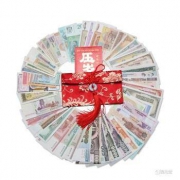 微拍堂  全新非流通28国52张外国钱币