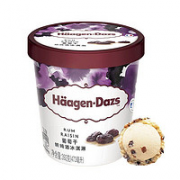 限地区、PLUS会员！Häagen·Dazs 哈根达斯 葡萄朗姆酒口味 冰淇淋 473ml