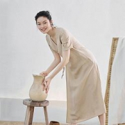INMAN 茵曼 女士连衣裙 1803031BHM325
