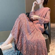 TONLION 唐狮 62642FC0105008444 女士背心连衣裙套装