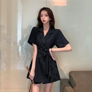 La Chapelle 拉夏贝尔 912612297 女士高腰西装连衣裙