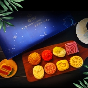 糕叔 日式流心月饼*8枚礼盒装