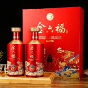 金六福  50度浓香型白酒 500ml*2瓶礼盒装