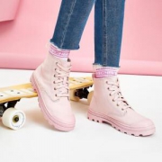 PLUS会员：SKECHERS 斯凯奇 167017 女款高帮帆布鞋