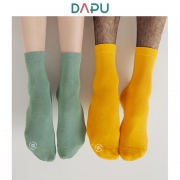 DAPU 大朴 纯色棉质舒适袜子 5双装