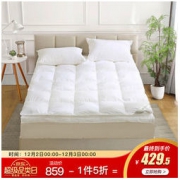 Bliss 百丽丝家纺 水星家纺出品 百丽丝 纯棉鹅毛床垫 舒适榻榻米透气床褥子 赫莱斯鹅绒鹅毛混合垫 180*200cm