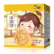 俏侬 手抓饼 原味 烘焙食材2000g 20片/盒