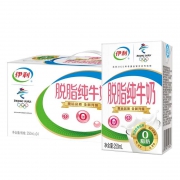 聚划算百亿补贴：yili 伊利 脱脂纯牛奶 250ml*16盒
