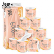 陪伴计划专享！C&S 洁柔 粉Face系列 有芯卷纸 4层105g12卷（101mm*138mm）