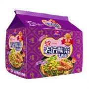 Uni-President 统一 方便面 老坛酸菜牛肉味面 五连包