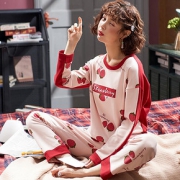 【纯棉】睡衣长袖套装女居家服可外穿