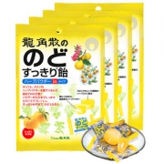 日本原装进口 龙角散 柚子味夹心润喉糖 80g*4袋 单颗独立包装