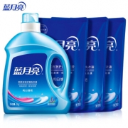 蓝月亮    洗衣液12斤套装(亮白增艳薰衣草3kg瓶+1kg袋*3)*2件