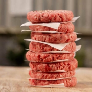 塔斯蒂 古龙牛肉饼10片 新鲜汉堡包速冻半成品