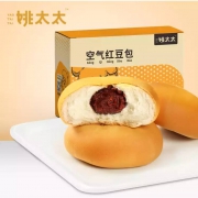 京东极速版：姚太太 红豆夹心手撕空气面包 500g