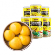 林家铺子 新鲜糖水黄桃罐头 425g*6罐/箱