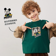 Disney 迪士尼 男童假两件长袖卫衣