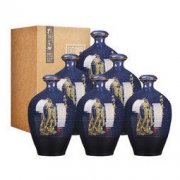 孔府家酒 52度浓香型山东白酒 彩陶 500ml*6瓶 整箱装