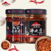 临期：大堡山 下饭酱 九宝香辣酱190g+牛之豆210g