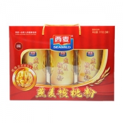 中秋送礼  西麦 燕麦核桃粉 礼盒装 3桶/1000g